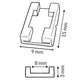 Conector pentru bandă LED 8 mm 12V/24V, 2 pini - pachet de 20 - imagine 3