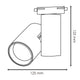 Spot LED pe sina monofazată Bernado 40W albă - EOL - imagine 3
