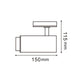 Spot LED sina 10W CCT Negru pentru sina monofazata + Optică reglabilă - imagine 3