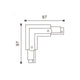 Conector tip L pentru șină trifazată - imagine 3