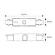 Conector cu separator în linie pentru șină trifazată - imagine 3