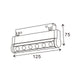 Spot LED Linéaire Detail 6W pentru pista magnetica Negru 48V-16 - imagine 3