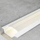 Profil sub aluminiu lacuit alb - 2 metri | Pachet 5 buc (10 m) - imagine 2