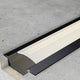 Profil sub aluminiu lacuit negru - 2 metri