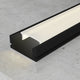 Profil din aluminiu Sid lacuit negru - 2 metri