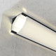 Profil din aluminiu coltar L lacuit negru - 2 metri | Pachet 5 buc (10 m) - imagine 2