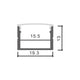 Profil din aluminiu Wefu - 2 metri | Pachet 5 buc (10 m) - imagine 3