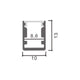 Profil de aluminiu fix - 2 metri | Pachet 5 buc (10 m) - imagine 3
