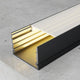 Profil din aluminiu Rok lacuit negru - 2 metri - imagine 2