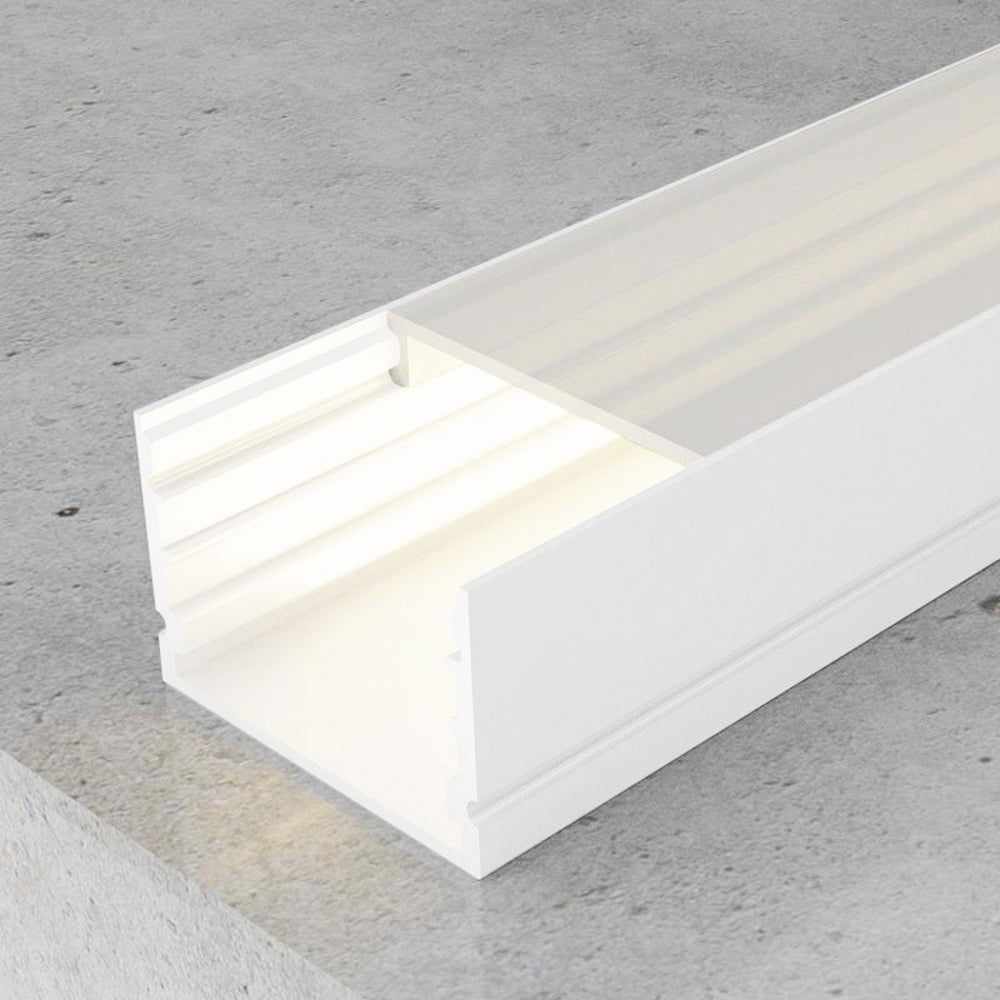 Profil din aluminiu lacuit Rok White - 2 metri