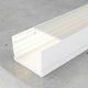 Profil din aluminiu lacuit Rok White - 2 metri