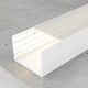 Profil din aluminiu lacuit Rok White - 2 metri - imagine 2