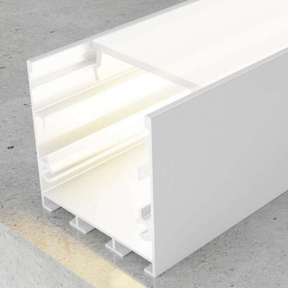 Profil din aluminiu lacuit Fate White - 2 metri