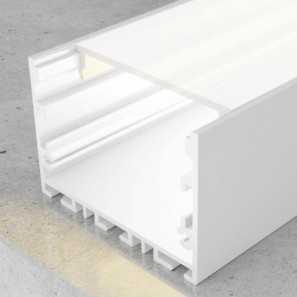 Profil din aluminiu lacuit Sixe White - 2 metri