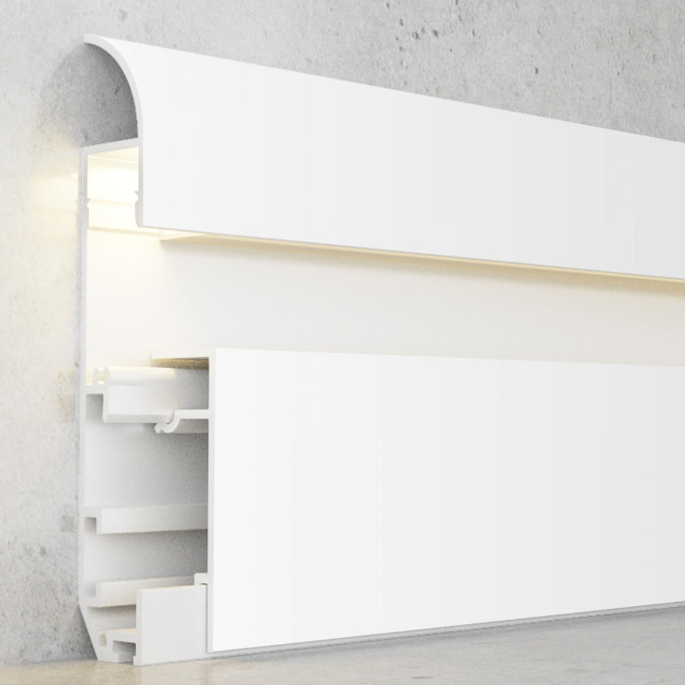 Profil din aluminiu lacuit Muye White - 2 metri