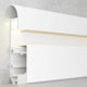 Profil din aluminiu lacuit Muye White - 2 metri