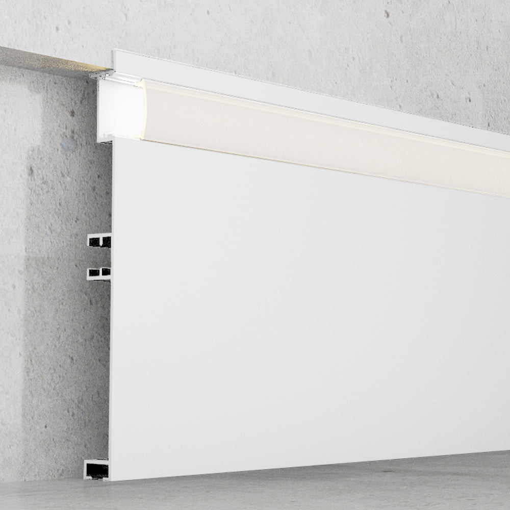Profil din aluminiu lacuit alb Miet - 2 metri