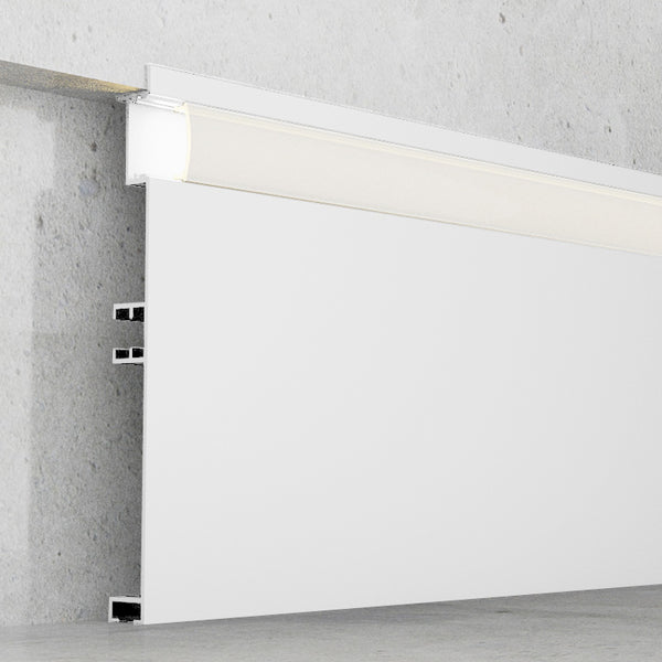Profil din aluminiu lacuit alb Miet - 2 metri
