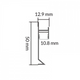Profil din aluminiu Ska lacuit negru - 2 metri - imagine 3