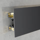 Profil din aluminiu Gote Lacuit Negru - 2 metri