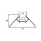 Profil aluminiu Tuc - 2 metri - imagine 3