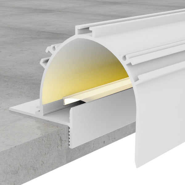Profil din aluminiu Sunn lacuit alb - 2 metri