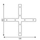 Conector X plat | Pachet 5 buc - imagine 3