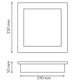 Downlight LED pătrat 30W - imagine 3