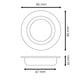 Inel fix rotund alb Seria Infinity pentru Gu10/MR16 - imagine 3