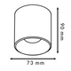 Aplică LED White Fix Tube 10W (UGR 17) CCT - imagine 3