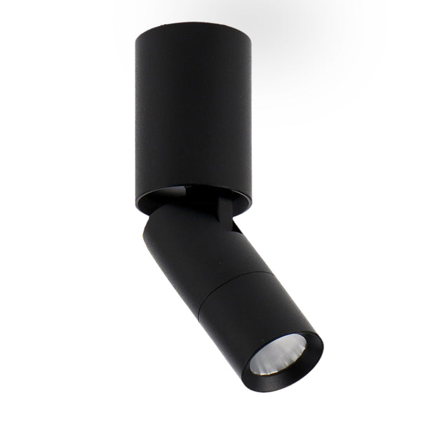 Aplică LED orientabilă neagră, tip tub, 5W (UGR 17)