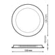 Panou LED Circular Slim Series Alb 6W CCT