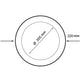 Panou LED circular din seria Slim de 20W