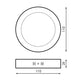 Panou de suprafață din seria Circular Slim de 6W