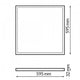 Panou LED Serie High Lumen 60x60 cm 25W No Flicker 160LM/W