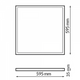 Panou LED Serie Aqua 60x60 cm 40W No Flicker IP65