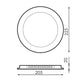 Panou LED Circular Nichel 20W CCT - imagine 6