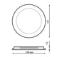 Panou LED circular de 6W seria Slim