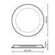 Panou LED circular de 9W Slim Series