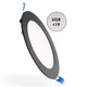 Panou LED Circular Negru 9W CCT
