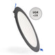 Panou LED Circular Negru 20W CCT