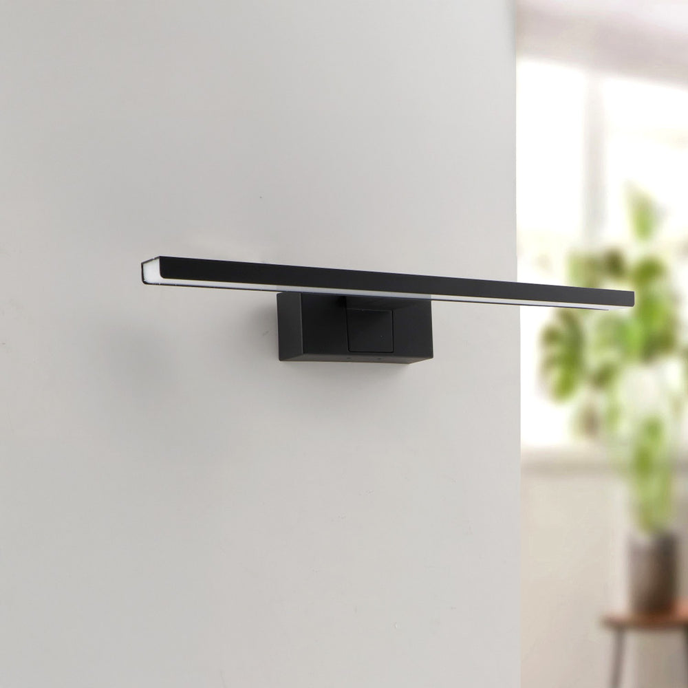 Aplica de perete LED neagra 8W CCT