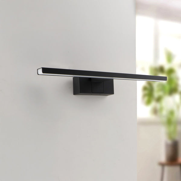 Aplica de perete LED neagra 8W CCT