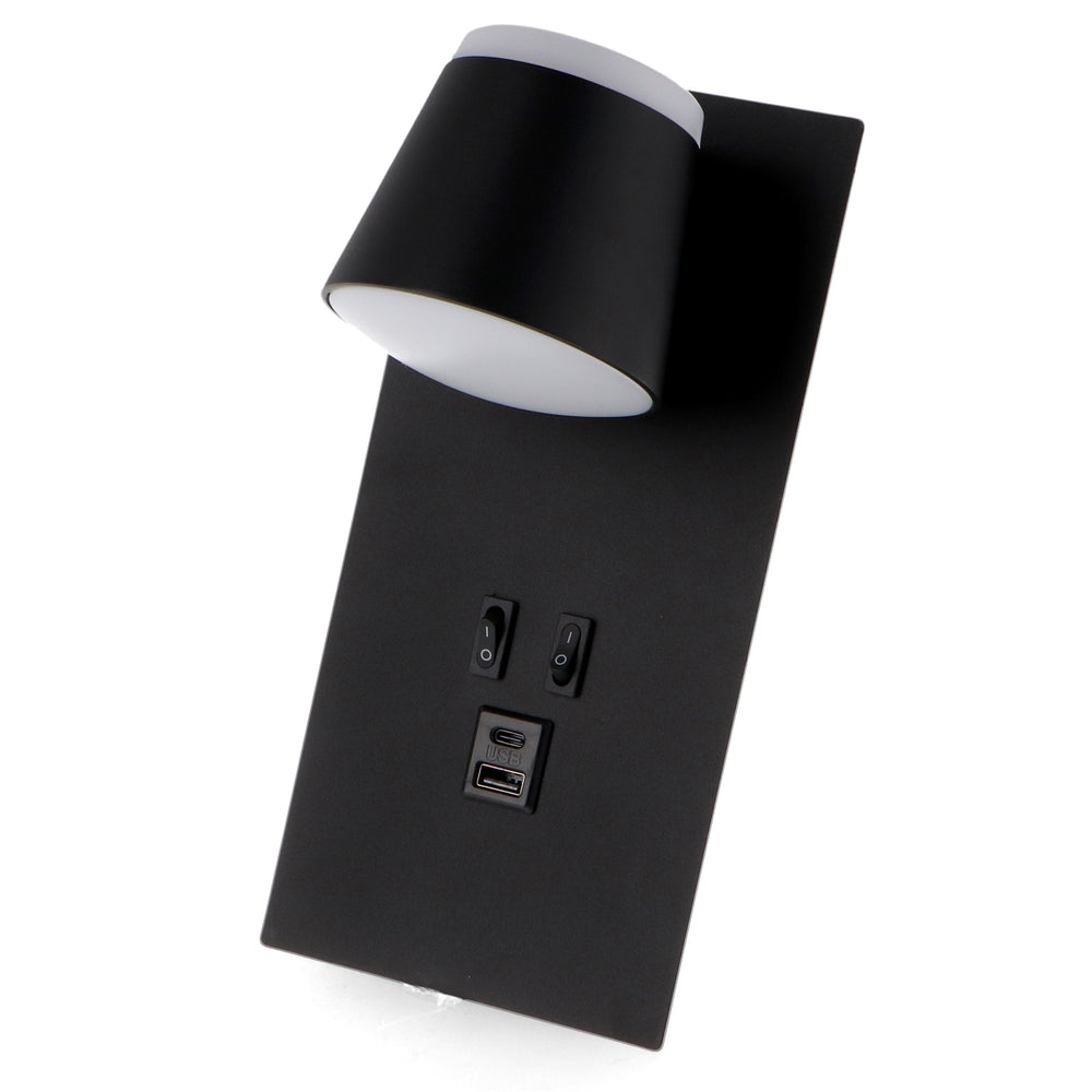 Aplică de perete LED orientabilă Black Down 17W