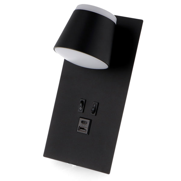 Aplică de perete LED orientabilă Black Down 17W