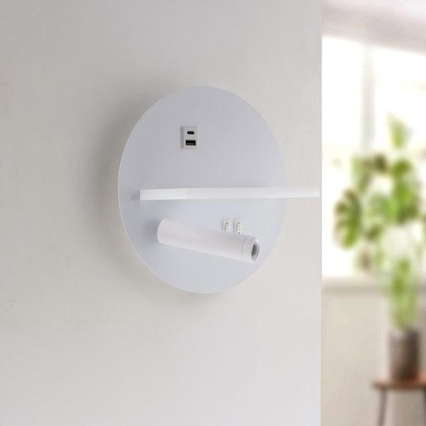 Aplică de perete LED orientabilă White Prix 13W