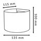 Aplică de perete LED White Round 12W IP54 - imagine 3