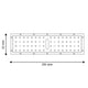 Optică 145ºX70º pentru reflector modular cu LED-uri de 50 W de viteză - imagine 3
