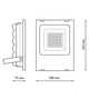 Proiector LED SMD Pro 150W 110Lm/W - imagine 3