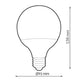 Bec LED E27 G95 15W - imagine 3
